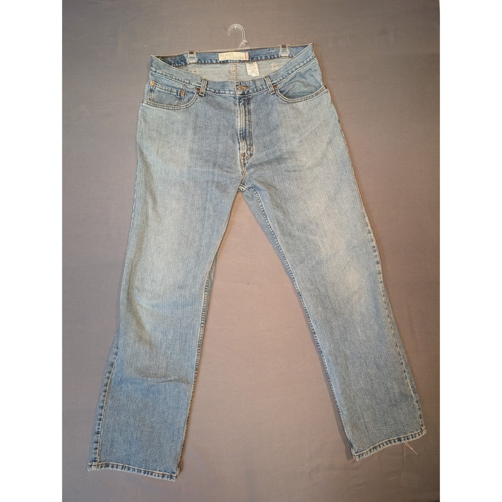 Levis 559 Jeans Mens 38x34 Blue Relaxed Straight Fit Denim Medium Wash